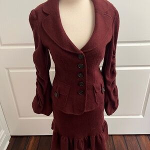 Nanette Lepore Knit Suit - skirt size xs, jacket sz s